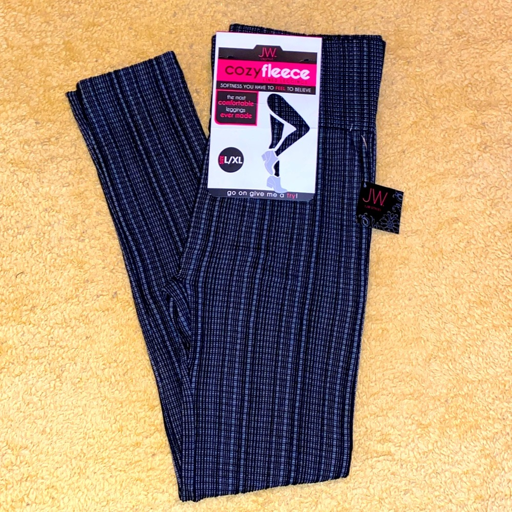 Cozy fleece lined leggings, size L/XL